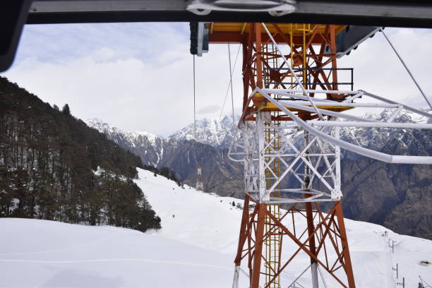 istock Auli & Entire Nanda Devi Hills from Cable Car 1403429256