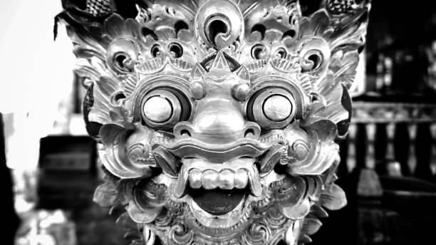 Traditional wood carving from Bali.