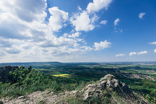 summer panorama of mountains in the Europe
