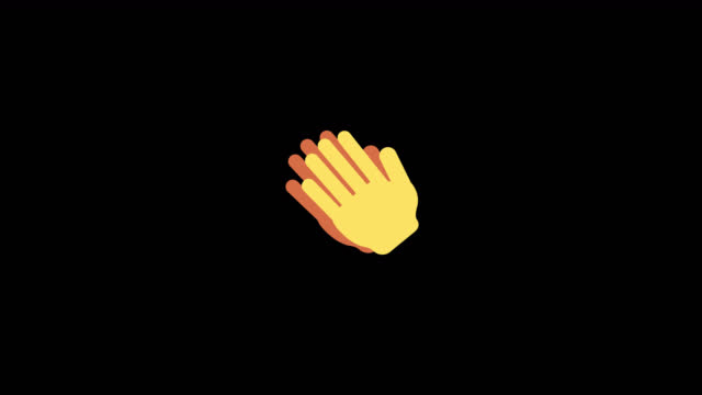 Hands clap icon animation