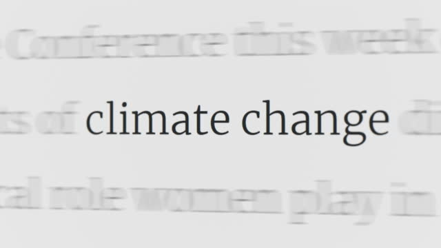 Climate change in the article and text