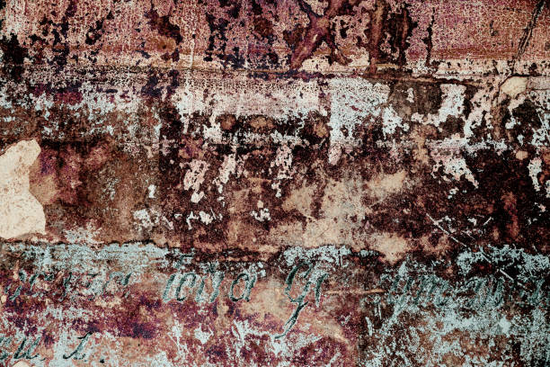 istock Texture of an old peeling plastered wall 1403444719