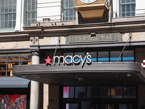 New York, USA - June 22, 2019: Image of the Macy's department store at Herald Square.