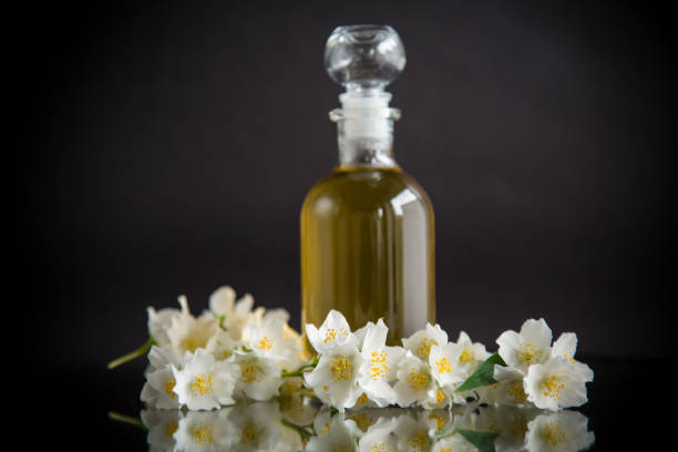 istock medicinal herbal tincture with jasmine in a glass bottle 1403459233