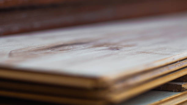 istock Wooden planks placed on the floor 1403459296