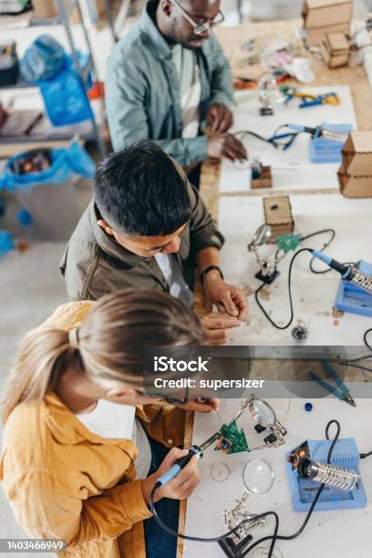 Working Together Is Our Thing Stock Photo - Download Image Now - Student, STEM - Topic, Engineer