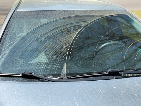 Springtime in Alabama means your car will be covered in the yellow pollen. This pollen covers your windshield.