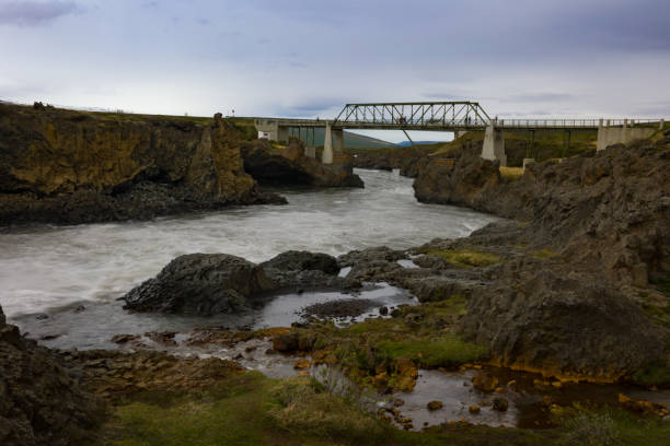 istock Icelandic landscape near the God’s waterfall 1403468343