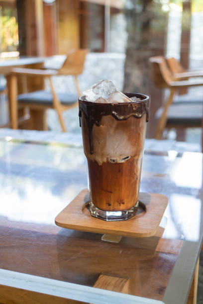istock Iced coffee mocha with melt chocolate 1403468847