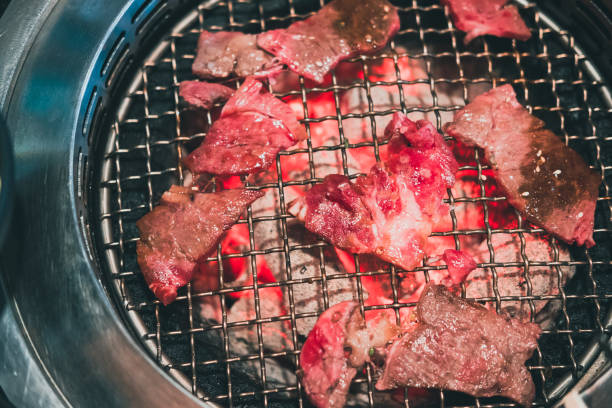 istock Korean beef barbecue on hot coals. 1403476266