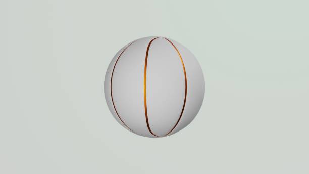 istock White basketball ball on white background. 1403480872