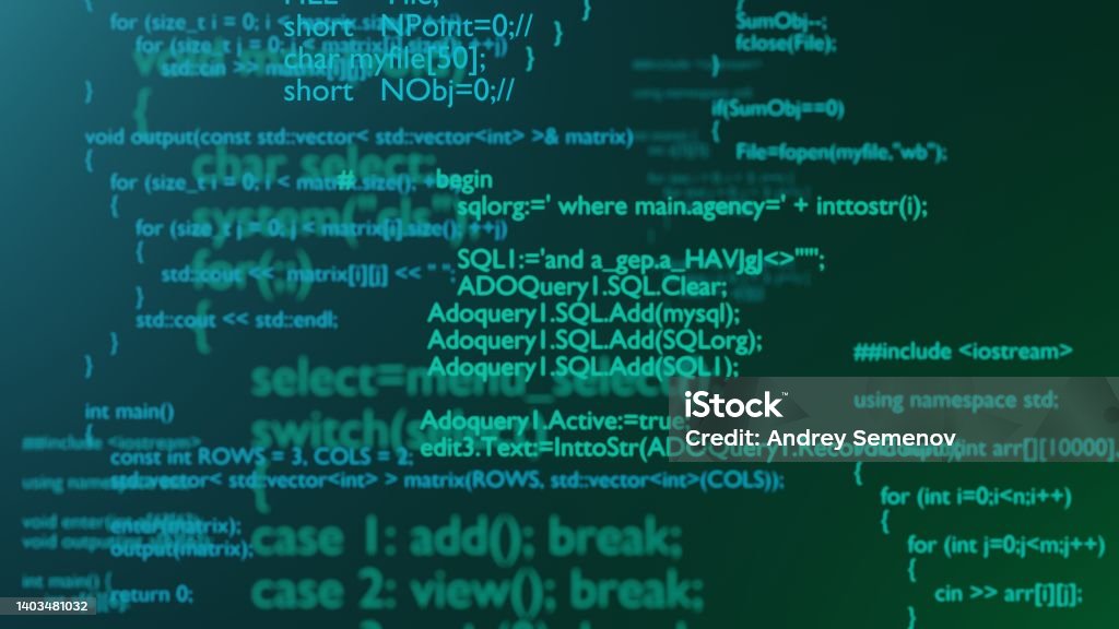 Programming Code Programming Language Strings Coding Stock Photo ...