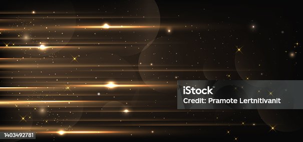 istock Abstract golden light background with dust sparkling glitter. Luxury concept. 1403492781
