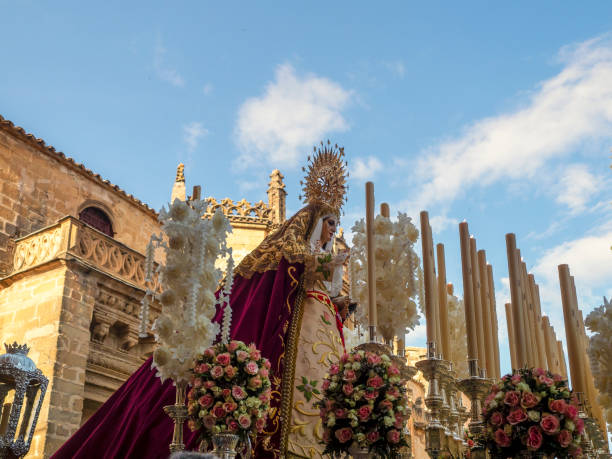 istock Statue of the Virgin at Easter 1403495797
