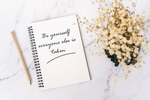 istock Life inspirational quotes - Be your self everyone else is taken 1403502320