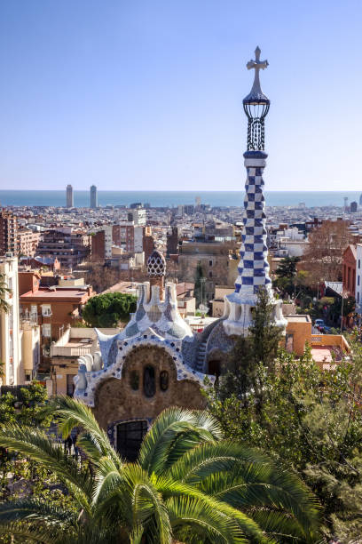 istock Park Guell, Barcelona, Spain. 1403504045