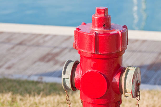 istock New red hydrant detail with copy space 1403505666