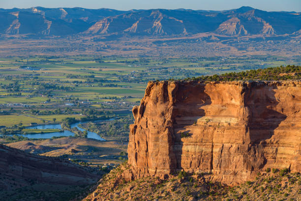 The Scenic Beauty of Colorado - Scenes From Colorado National Monument. The Dramatic Scenery of Colorado National Monument in Westeern Colorado. fruita colorado stock pictures, royalty-free photos & images