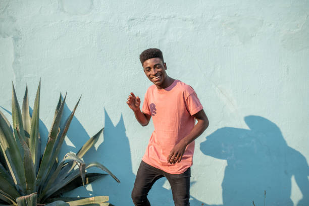 istock Portrait of a young handsome African man. 1403508523