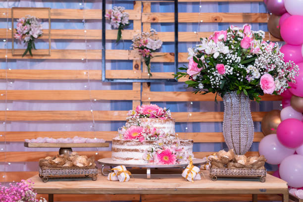 istock Delicate decoration for 50th birthday party 1403512116