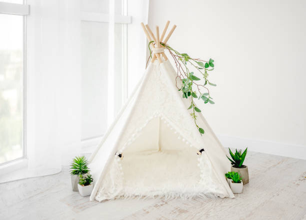 istock Hut decoration for newborn photosession 1403512203