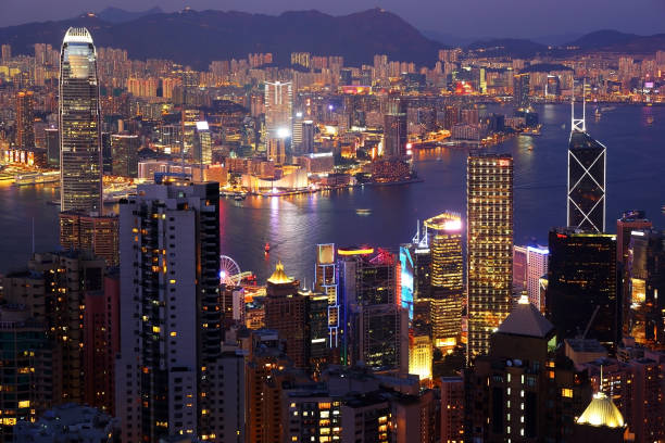 istock Hong Kong at night from Victoria Peak 1403513167