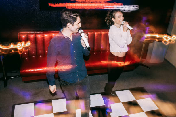 Friends Night Out At Karaoke Dance Bar