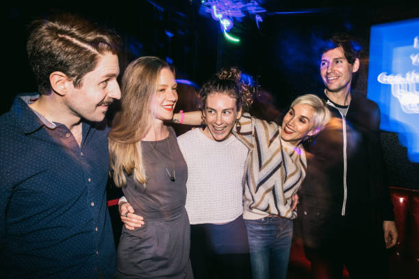 istock Friends Night Out At Karaoke Dance Bar 1403519686