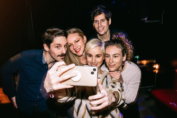 istock Friends Night Out At Karaoke Dance Bar 1403519793
