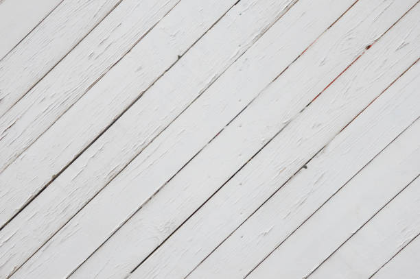 istock White painted cracked wood planks placed diagonally. Abstract background. 1403524424