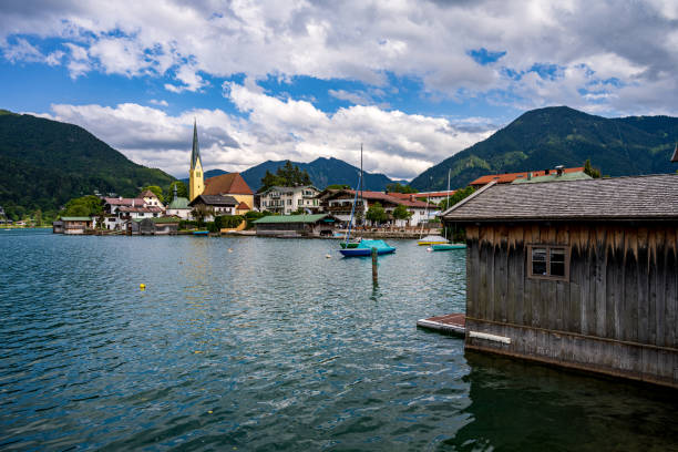 istock An old boathouse with a view to Rottach-Egern 1403526532