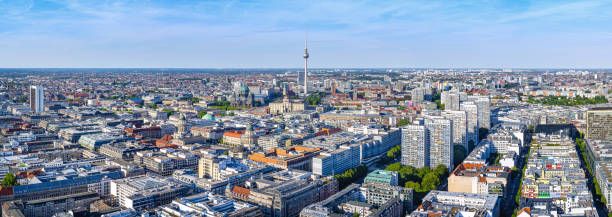 berlin panoramic view at central berlin central berlin stock pictures, royalty-free photos & images