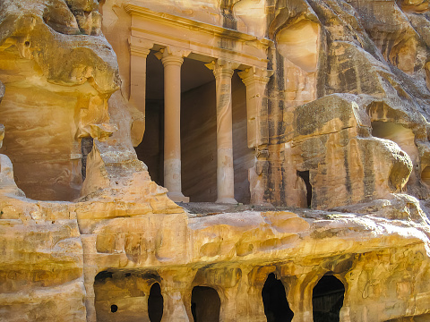 Little Petra ancient near the Petra city in the Jordan