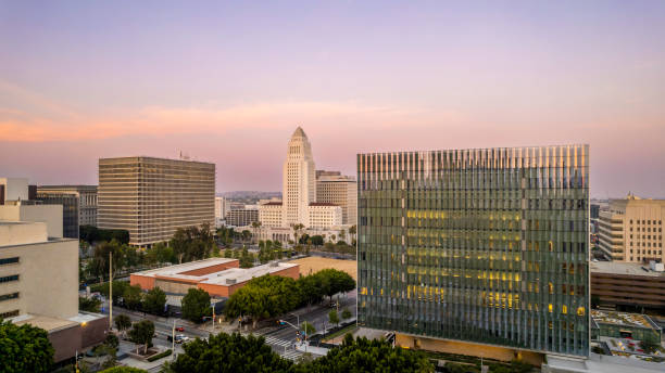 мэрия лос-анджелеса - los angeles city hall стоковые фото и изображения