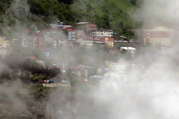 istock Foggy Day in the Center City (Artvin, Türkiye) 1403536608