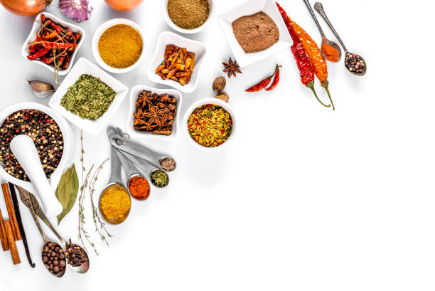 istock spices on white background isolated with place for text 1403537570