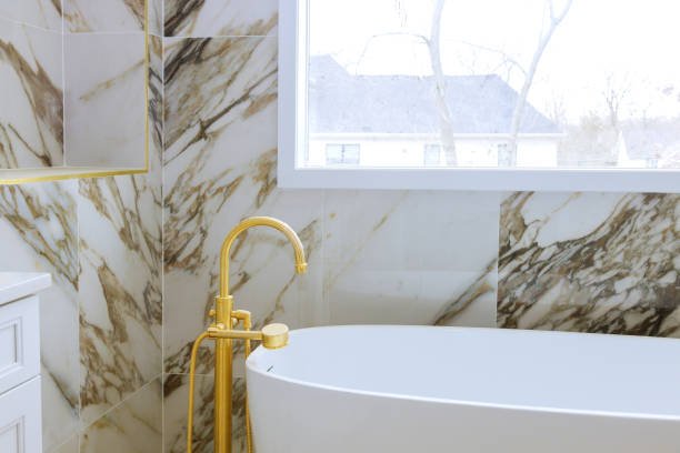 istock Modern classic interior renovated, new bathroom 1403539790