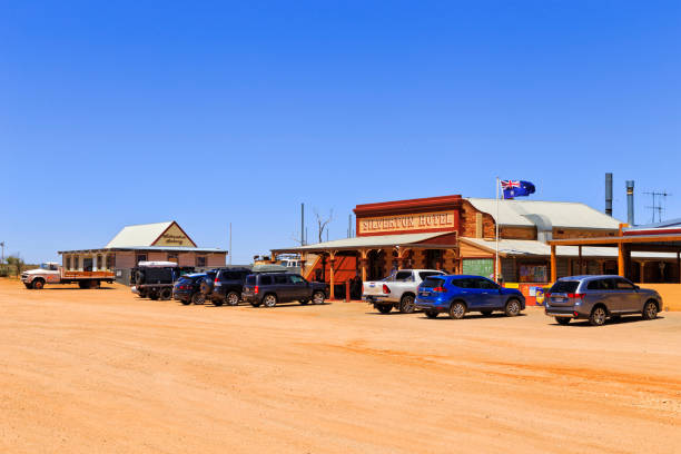 GLEN HELEN GORGE, AUSTRALIA  July 1 2015: Service station and roadhouse at Glen Helen Gorge in Northern Territory, Australia