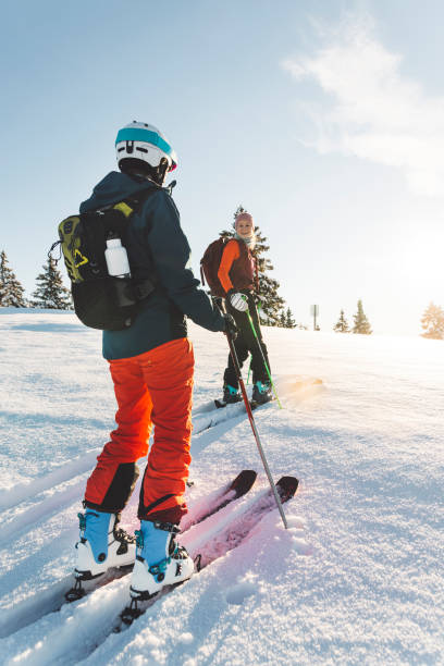 istock Best friends on a ski touring adventure 1403555828
