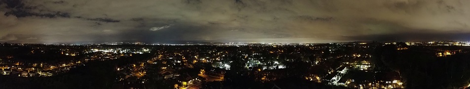 Panorama of suburban city