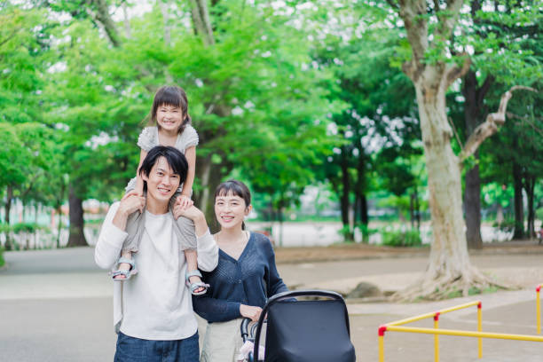 istock Walking in the park with children 1403568742