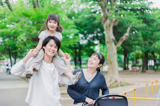 istock Walking in the park with children 1403568748