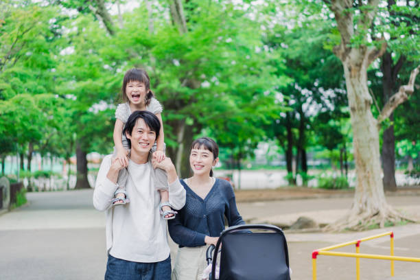 istock Walking in the park with children 1403568751