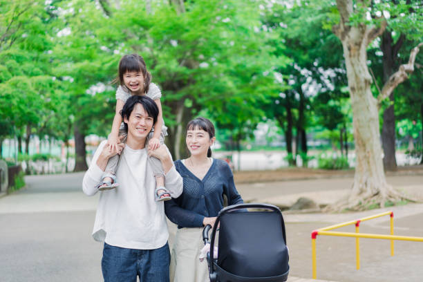 istock Walking in the park with children 1403568756