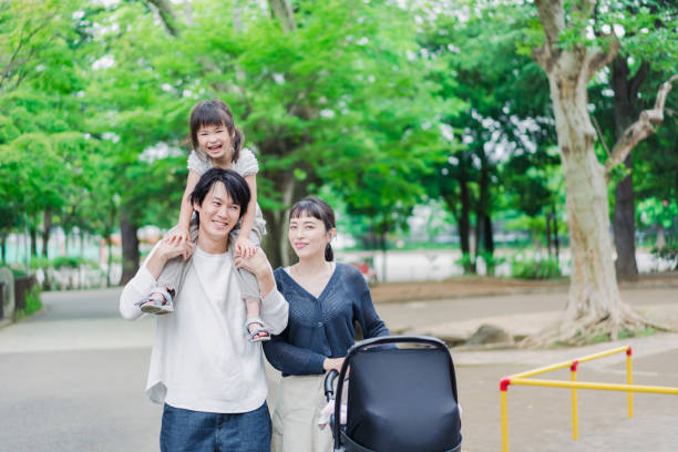 istock Walking in the park with children 1403568763