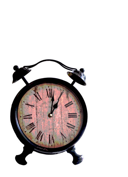 istock Large black metal and wood alarm clock 1403573451