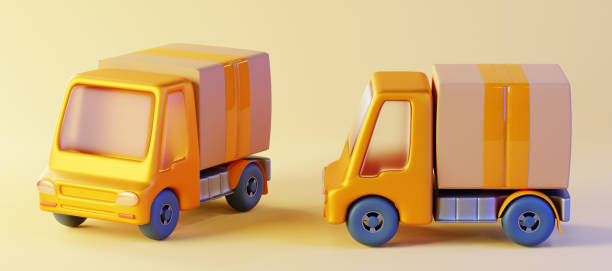 istock Delivery truck with cargo. 1403574324