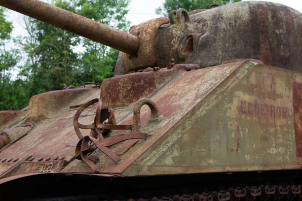 istock The old American WW2 tank in Normandy 1403584679