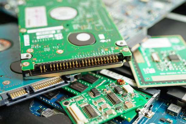 istock Repairing and upgrade circuit mainboard of notebook, electronic, computer hardware and technology concept. 1403587766