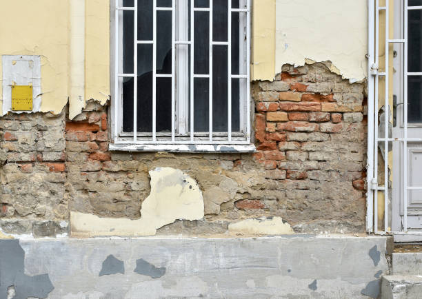 Brick wall of an old house